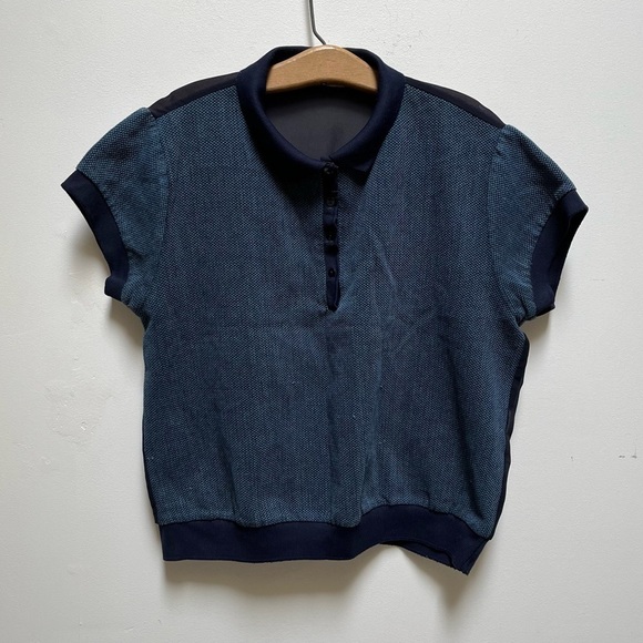 Zara Denim Couture Top - Picture 2 of 11